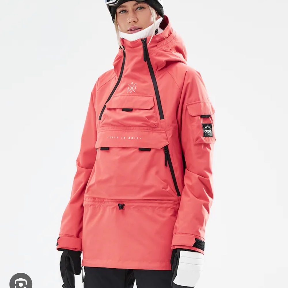 Dope Akin Womens snow jacket -Coral- Size small